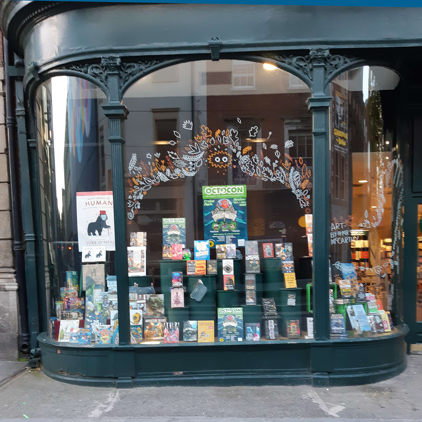 A Window to Octocon in Hodges Figgis